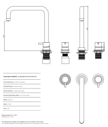 Waterevolution Flow 3-otworowa kuchenna bateria kątowa z obrotową wylewką i podłączeniem do filtrowanej wody czarna T152HPR