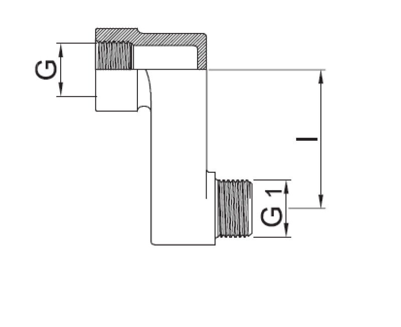 PB S-złącze 10 mm Ekscentryczne G 1/2” G1 1/2” 1208969804