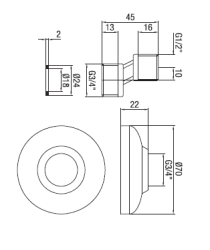 PB S-złącze miedziane 10 mm Klasyczne Ekscentryczne 1/2” x 3/4” 1208969848