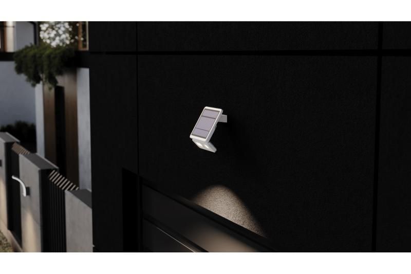 Oświetlenie słoneczne z detektorami ruchu i zmierzchu DAVOS, LED, 1000lm, 4000K, 2000mAh, IP54, biały