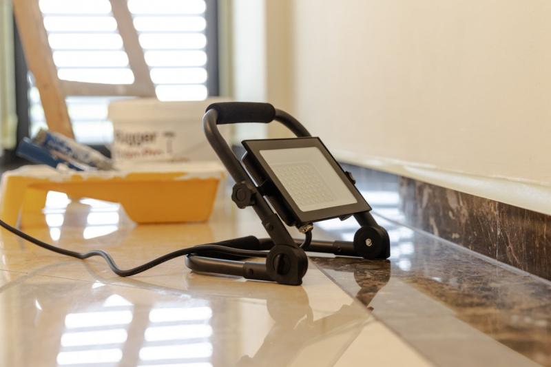 NELI Przenośny Reflektor, LED, 30W, 2700lm, 6400K, AC220-240V, IP65, 1,5m kabel