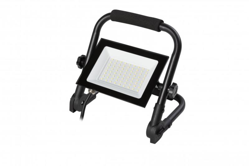 NELI Przenośna lampa reflektorowa, LED, 50W, 4500lm, 6400K, AC220-240V, IP65, kabel 1,5m