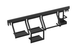 Epka Luxion Szyna kuchenna 100 cm Metal z ukrytym mocowaniem Czarna 1208969961