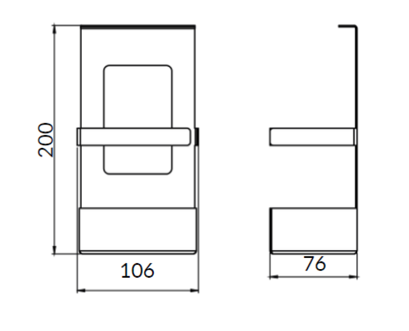 Epka Luxion Kosz na Szyny Kuchenne Metalowy Czarny 1208969965
