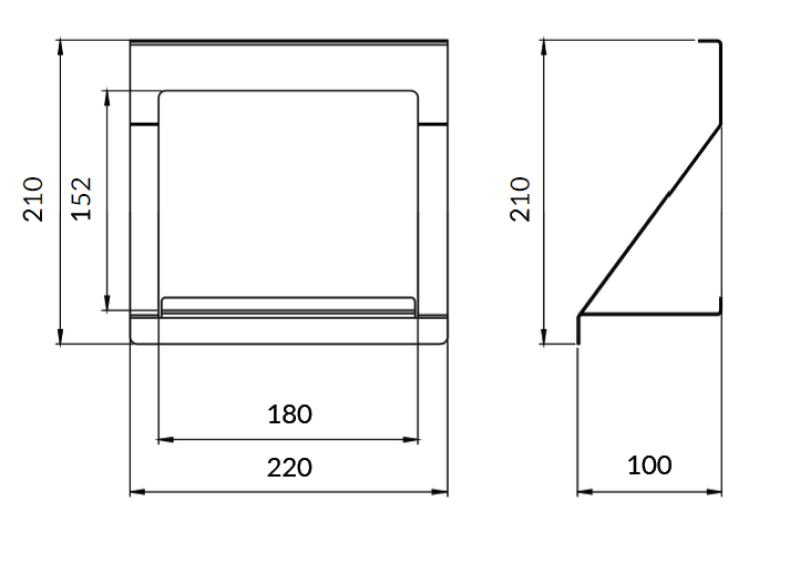 Epka Luxion Regał na szynę kuchenną Metal Czarny 1208969966