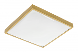 ALTAR LED Lampa sufitowa, 295x295mm, 4000K, 24W, 1680lm, AC180-250V, 50/60 Hz, PF>0.5, IP44, Złoty kolor, 3 lata gwarancji.