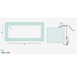 Bank Centurio 120 RVS dubbele spoelbak opbouw 120x50cm met afdruipgedeelte 1208970029