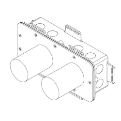 Waterevolution Element podtynkowy ISOBOX bateria umywalkowa 2-otworowa T0.16.BI