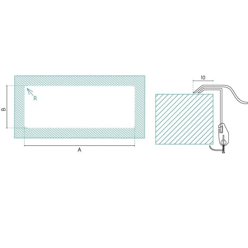 Banka Centurio 100-34 Stal nierdzewna Zlewozmywak nablatowy 100x50cm z ociekaczem 1208970033