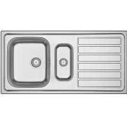 Banka Centurio 100-15 RVS 1,5 Zlewozmywak nakładany 100 x 50cm z Ociekaczem 1208970035