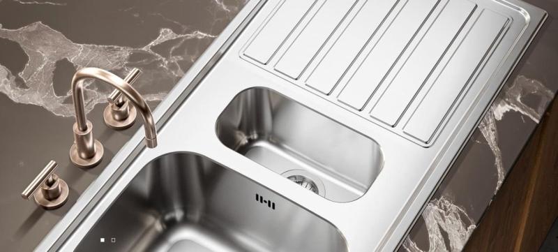 Banka Centurio 100-15 RVS 1,5 Zlewozmywak nakładany 100 x 50cm z Ociekaczem 1208970035