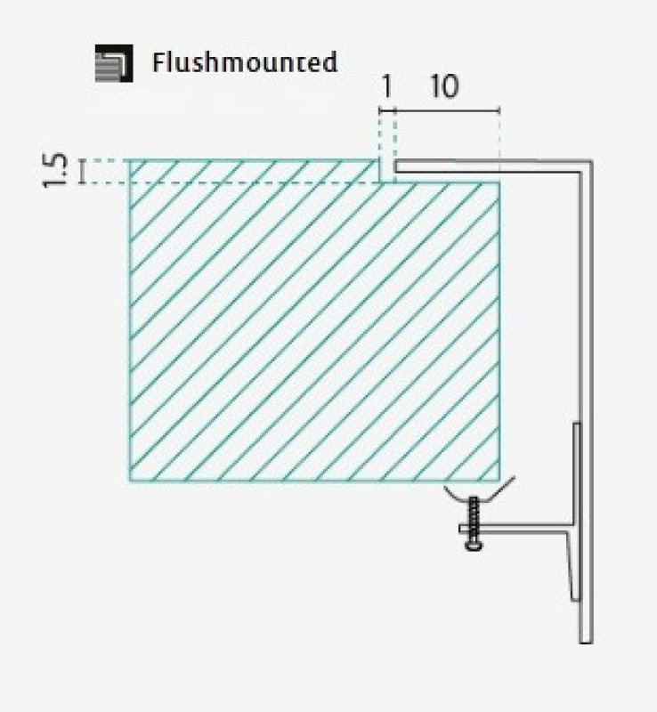 Bank IB4540 Roestvrijstalen Spoelbak 45 x 40 cm Opbouw en Vlakke Inbouw 1208970045