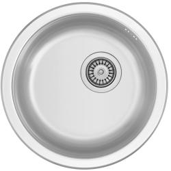 Okrągły Zlew ze stali nierdzewnej Banka R18380 o średnicy 45 cm, montowany na wierzchu 1208970055