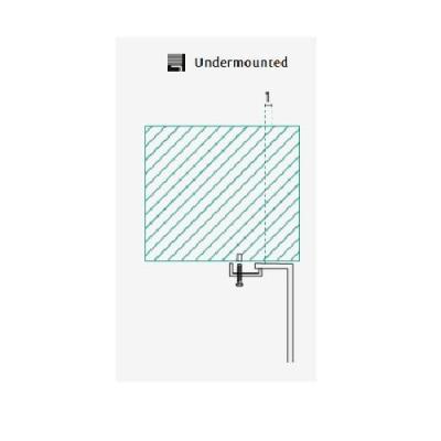 Banka Denver Stal nierdzewna Zlewozmywak 300 x 339 mm Podblatowy 1208970065