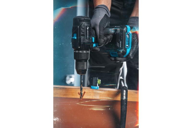 Högert Brushless akumulatorowa wkrętarka 18V do drewna, metalu.