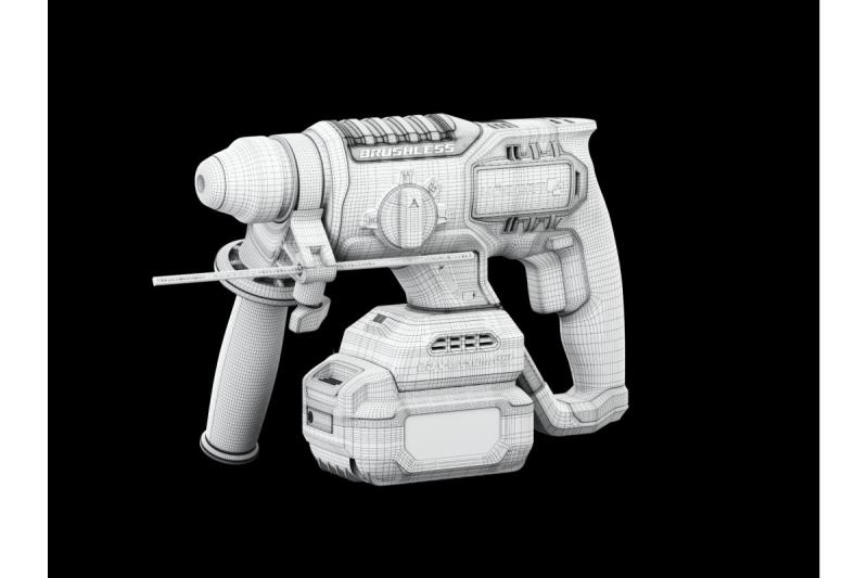 HÖGERT akumulatorowa wiertarko-wkrętarka udarowa, bezszczotkowa, 18V, z funkcją dłutowania.