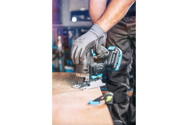 HÖGERT akumulatorowa wyrzynarka, 18V, uchwyt antywibracyjny - bez akumulatora.