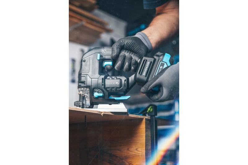 HÖGERT akumulatorowa wyrzynarka, 18V, uchwyt antywibracyjny - bez akumulatora.