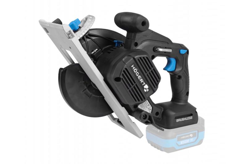 HÖGERT akumulatorowa pilarka tarczowa, 18V, bez akumulatora, złącze do odkurzacza