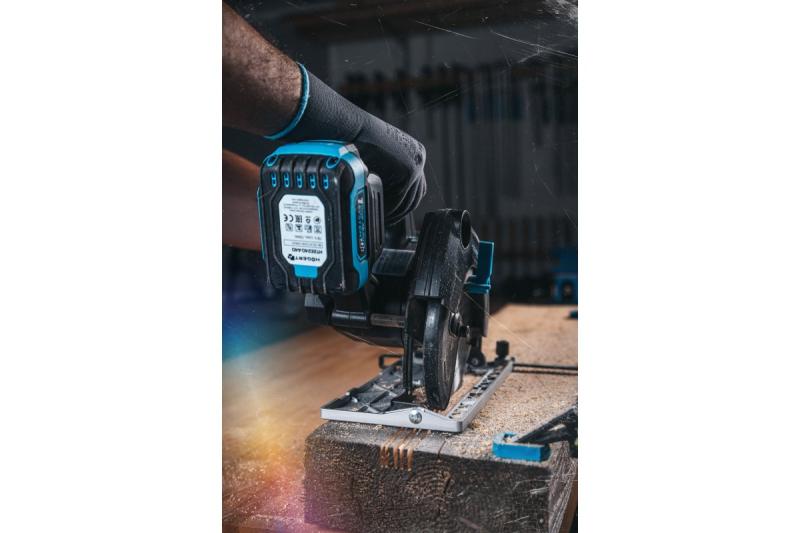 HÖGERT akumulatorowa pilarka tarczowa, 18V, bez akumulatora, złącze do odkurzacza