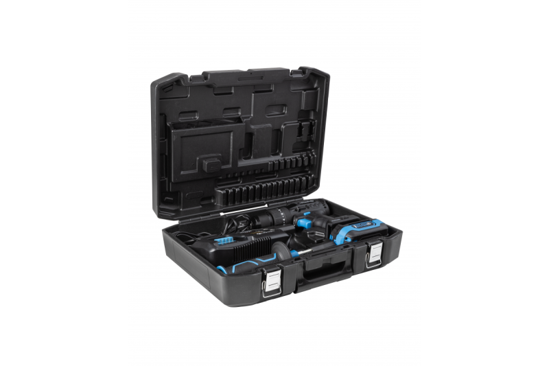 HÖGERT akumulatorowa wiertarko-wkrętarka udarowa, 18V do cegły, kamienia, drewna, metalu i tworzyw sztucznych.