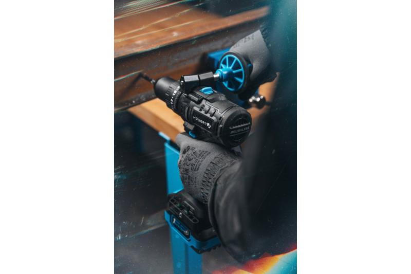 HÖGERT zestaw akumulatorowy klucz udarowy 200 Nm 18V z silnikiem bezszczotkowym