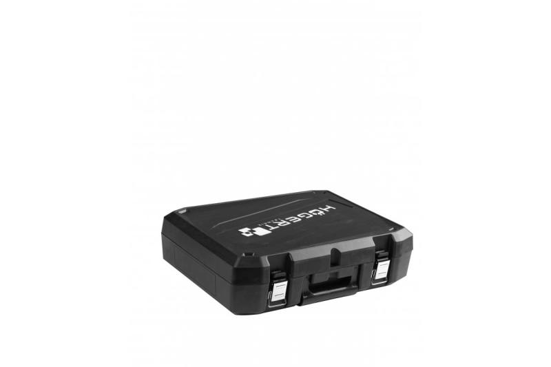 HÖGERT Bezprzewodowa szlifierka kątowa z włącznikiem łopatkowym, 125MM, 18V - Zestaw (bateria, ładowarka, akcesoria)