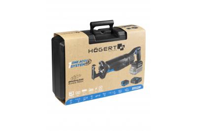HÖGERT set reciprozaag op accu, 18V, borstelloos, accu, oplader, accessoires