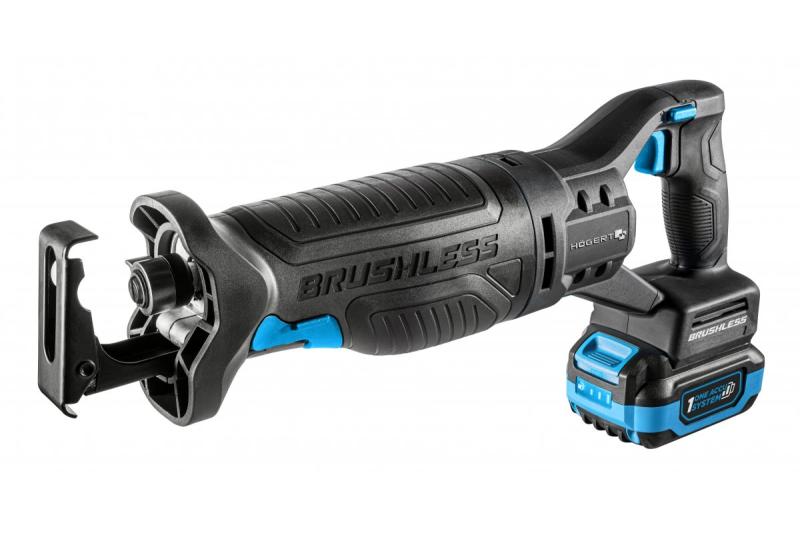 HÖGERT set reciprozaag op accu, 18V, borstelloos, accu, oplader, accessoires