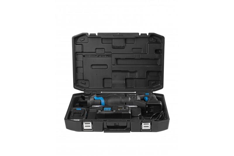 HÖGERT set reciprozaag op accu, 18V, borstelloos, accu, oplader, accessoires