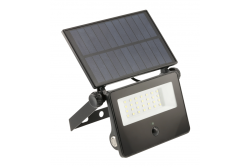Reflektor słoneczny LUMOS II, LED, 2000lm, 6400K, 2600mAh wymienny, IP65, czarny