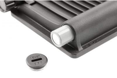 Reflektor słoneczny LUMOS II, LED, 2000lm, 6400K, 2600mAh wymienny, IP65, czarny