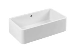 Ausmann Ceramic Mira Ceramiczny Biały Zlew - Podwieszany i wpuszczany 795 x 460 mm 1208970515
