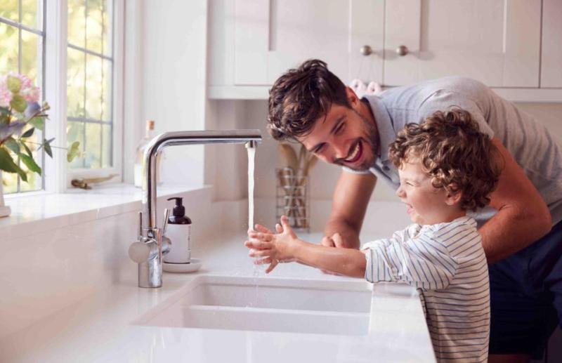 Graniteland Solo Granitowy Biały Zlew podwieszany 42x34 cm z Korkiem ze Stali Nierdzewnej 1208970613