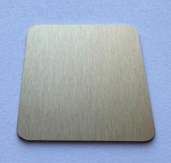 Próbka koloru Pure.Sink PVD ze stali nierdzewnej szczotkowane złoto 1208970650