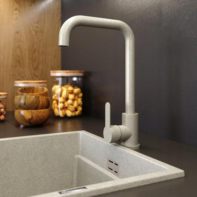 Graniteland Stellar Baterie kuchenna Beżowy piasek z obrotową wylewką 1208970672