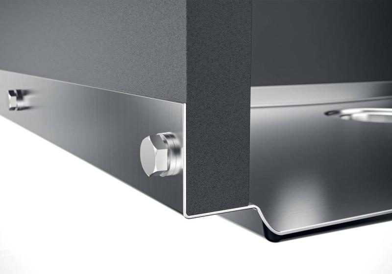 Foster Phantom Base RVS Podstawa Blat Roboczy Zlewozmywak 50x40cm do Montażu w Ceramice, Kamieniu Naturalnym i Powierzchniach Stałych, grubość 20mm 1208970717