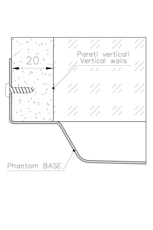 Foster Phantom Base RVS Podstawa Blat Roboczy Zlewozmywak 50x40cm do Montażu w Ceramice, Kamieniu Naturalnym i Powierzchniach Stałych, grubość 20mm 1208970717