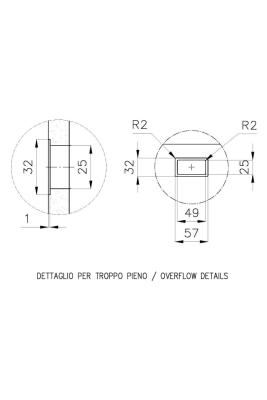 Foster Phantom Base RVS Podstawa Blat Roboczy Zlewozmywak 40x40cm do Zabudowy w Ceramice, Kamieniu Naturalnym i Powierzchniach Stałych o grubości 12mm 1208970719