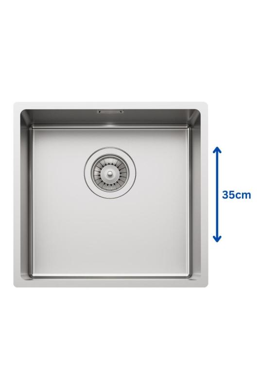 Foster L35 Specjalny zlewozmywak podwieszany ze stali nierdzewnej o długości 35 cm, 365 x 350 mm, model 1208970722.