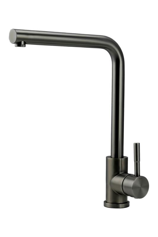 Pure.Sink Prestige Zestaw kombinacyjny Gun metal zlew 50x40 cm z Gun metal kranem kuchennym 1208970763
