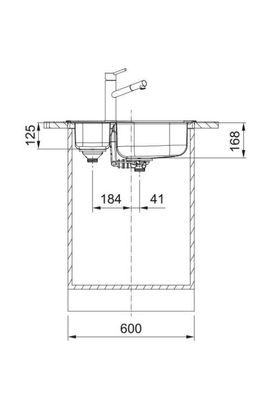 Franke Spark SKX 660 1,5 RVS Zlew odwracalny Montaż powierzchniowy 62x49cm 101.0714.455