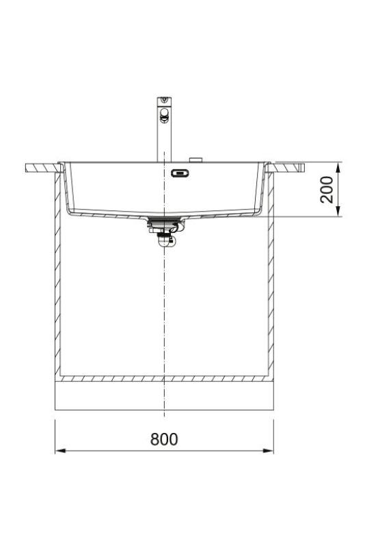 Franke Maris MRG 610-70 TL Fragranite Matowy Czarny Zlew 78 x 50 cm Montaż z Otworem na Kran 114.0668.727