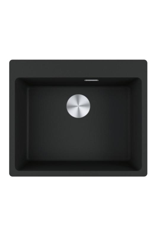 Franke Maris MRG 610-50 TL Fragranite Mat Czarny Zlew montowany na wierzchu z otworem na baterię 114.0668.630