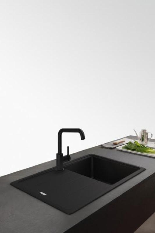 Franke Lina U Kran kuchenny z obrotową wylewką Czarny 115.0728.474