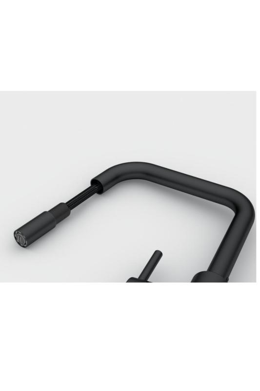 Franke Lina U Kran kuchenny Czarny Wyciągany Wylewka 115.0728.477