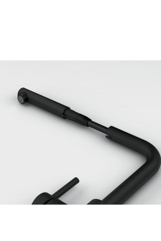 Franke Lina L Kran kuchenny Czarny z Wyciąganą Wylewką 115.0712.435