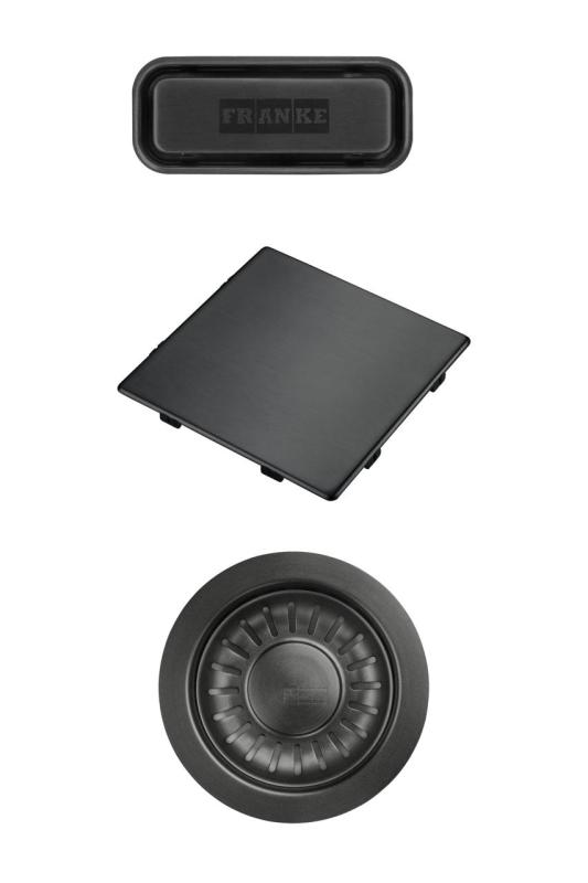 Franke Kubus 2.0 zestaw kolorów Zestaw odpływowy Gun Metal 1208970828