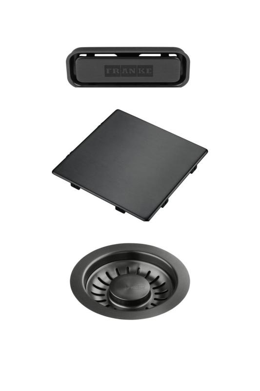 Franke Kubus 2.0 zestaw kolorów Zestaw odpływowy Gun Metal 1208970828