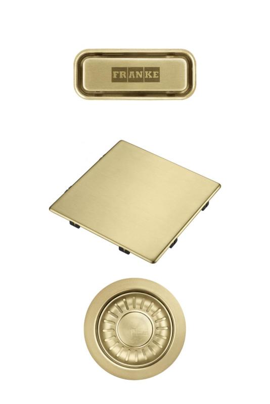 Franke Kubus 2.0 zestaw kolorów Zestaw odpływowy Złoty 1208970836